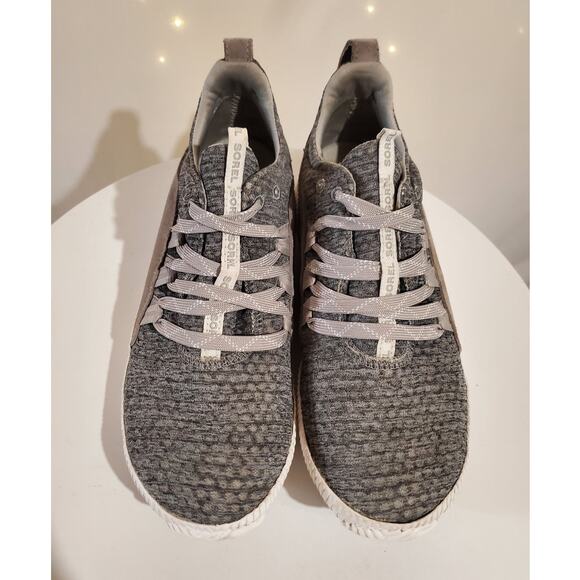 Sorel Out N About Plus Waterproof Stretch Lace Up Sneaker Womens Size 7.5 Gray - Picture 2 of 10